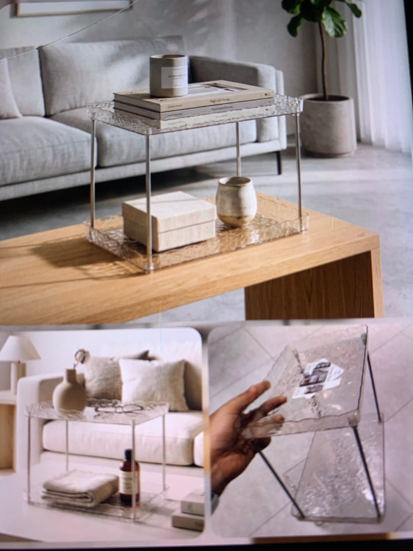 Acrylic 2 Layer Counter Organizer