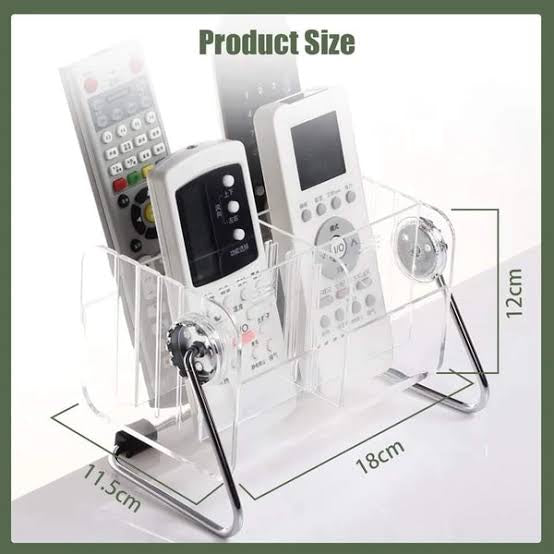 Acrylic desktop remote control organizer