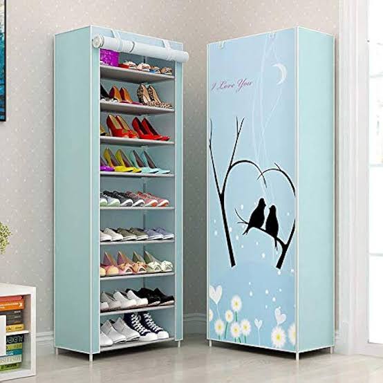 8 layer printed shoes rack