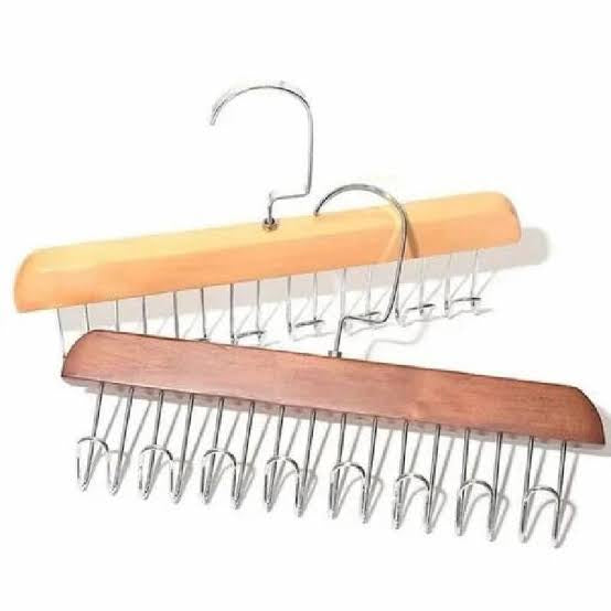 1pcs wood hanger 8 hooks