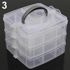 1pc 3 layer storage box 18 compartments