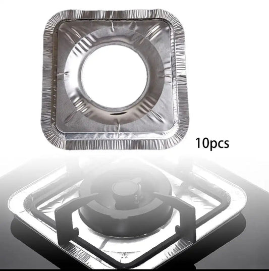 Square stove foil sheet 10pcs