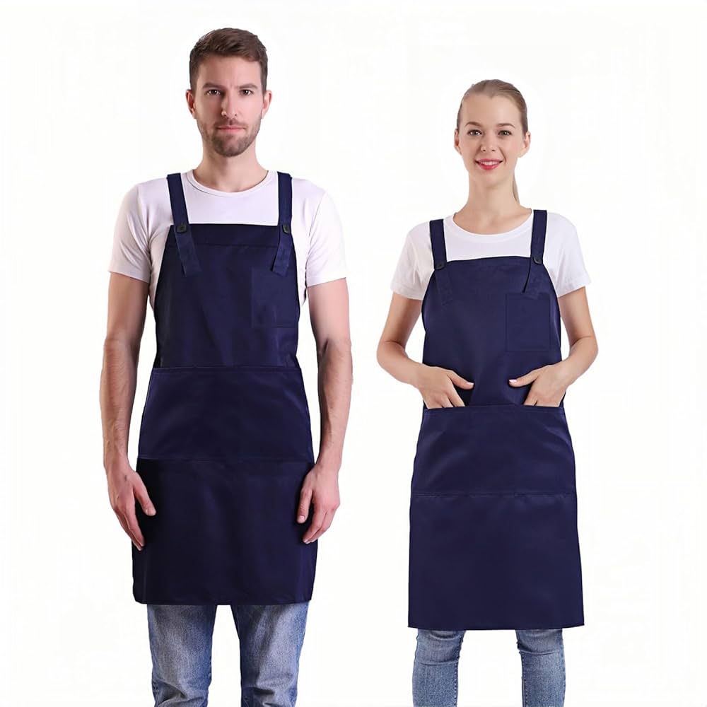 Cokking kitchen apron with pocket (random colour)