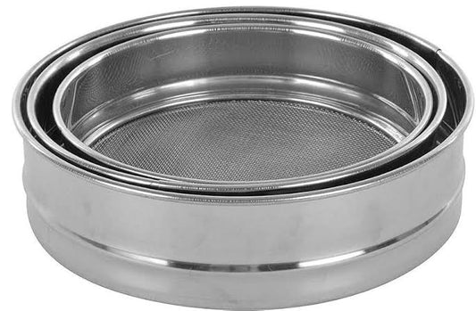 Steel atta chalni stainer 3pcs set