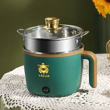 Hot Pot Cooker Electric, Multifunction Nonstick, Steamer, Kettle 1.5 Liters Large Capacity