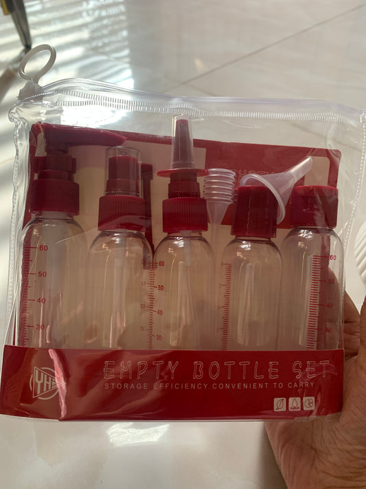 7pcs set Travel bottles plastic bottles containers