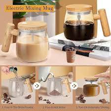 Self Stirring Mug 400ml, Electric Auto Mixing Cup