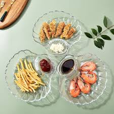 Shell DishTransparent Dumpling Plate Snack Shell Spitting Dish 1PC
