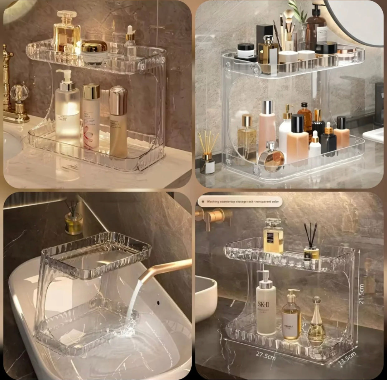 Desktop shelving organizer