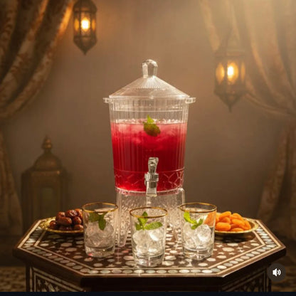 Cooler dispenser with glass set 2Litre