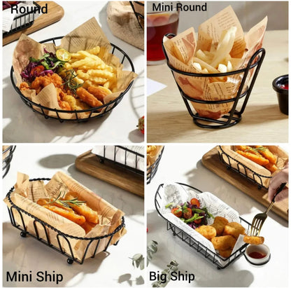 Snacks bucket and platters
