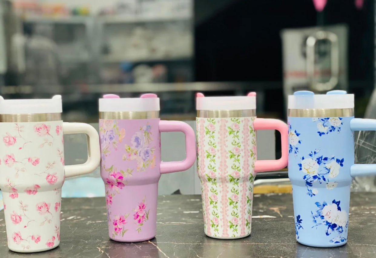 Mini tumblers floral 400ml