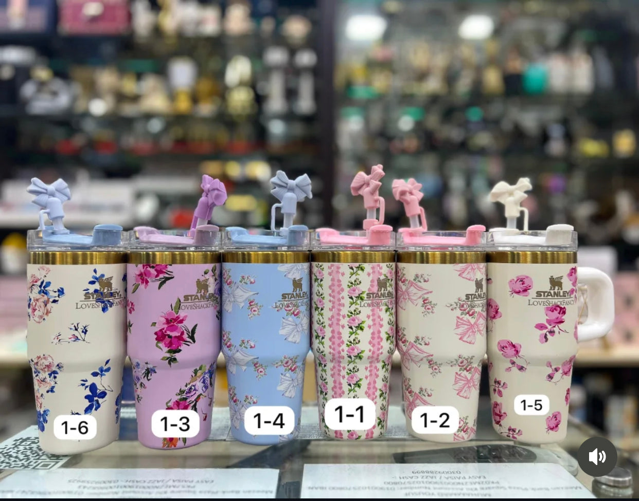 STANLEY X LOVESHACKFANCY CUTE MINI TUMBLER 20OZ