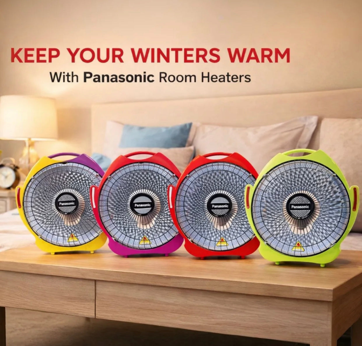 GA25 Panasonic Carbon Room Electric Heater with Panasonic Box Packing