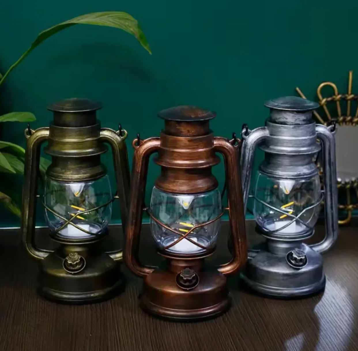 Larten style light cell operated decor item