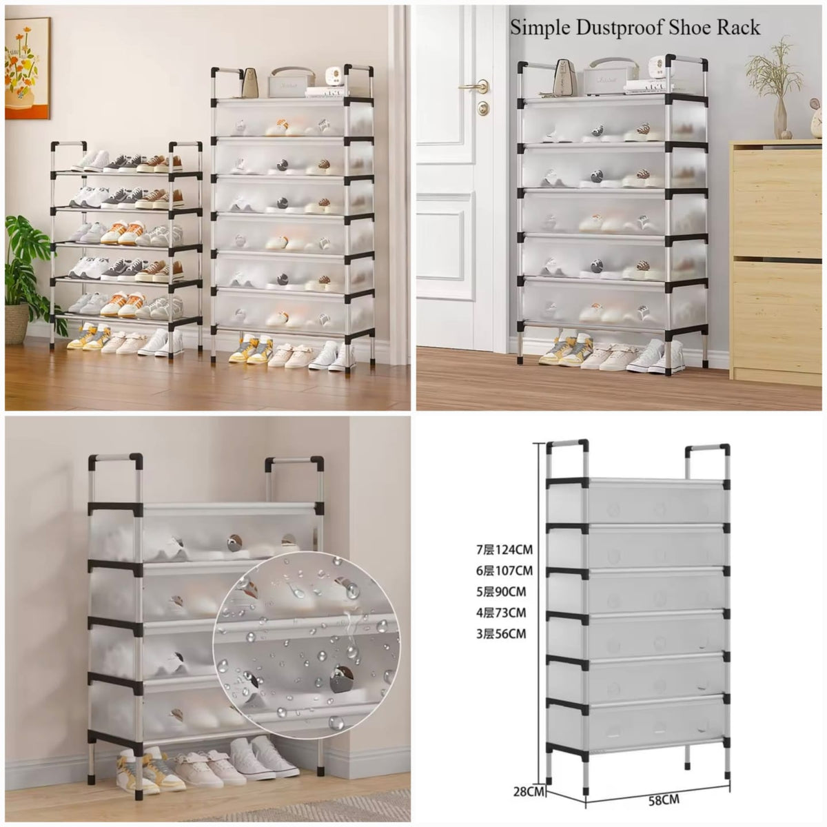 *Dustproof Shoes Rack*