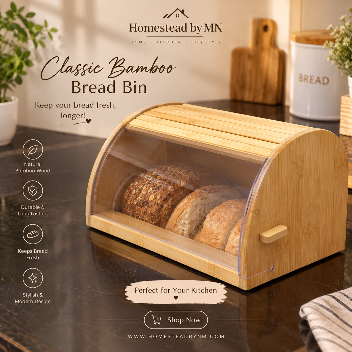 Bread box wooden