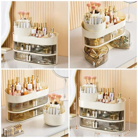 2layer cosmetic organizer