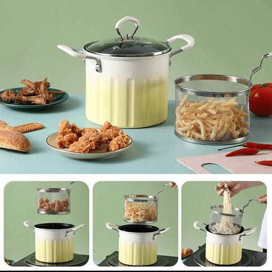 3L deep frying pot with stainer