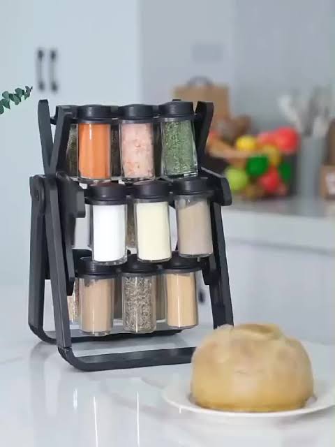 Rotating ferris wheel spice rack