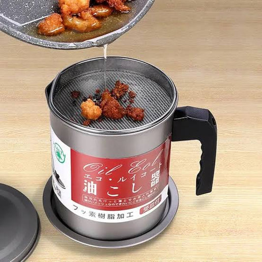 Stainless steel oil filter pot