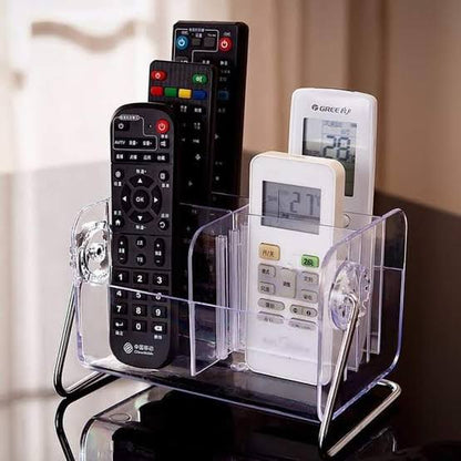 Acrylic desktop remote control organizer
