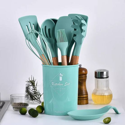12 pcs silicon spoon set big size