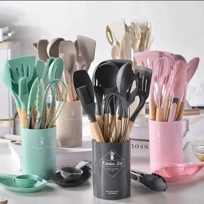 12 pcs silicon spoon set big size