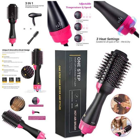 One step hot air brush (dryer+ styler)