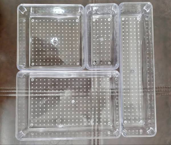4 pcs acrylic organizer