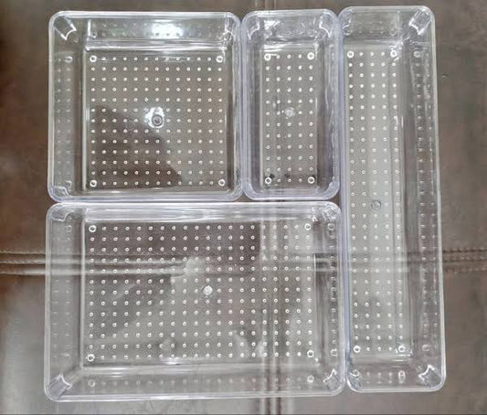 4 pcs acrylic organizer