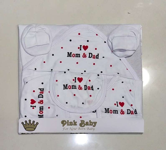 New born i love mom dad