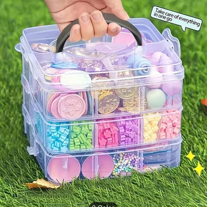 1pc 3 layer storage box 18 compartments