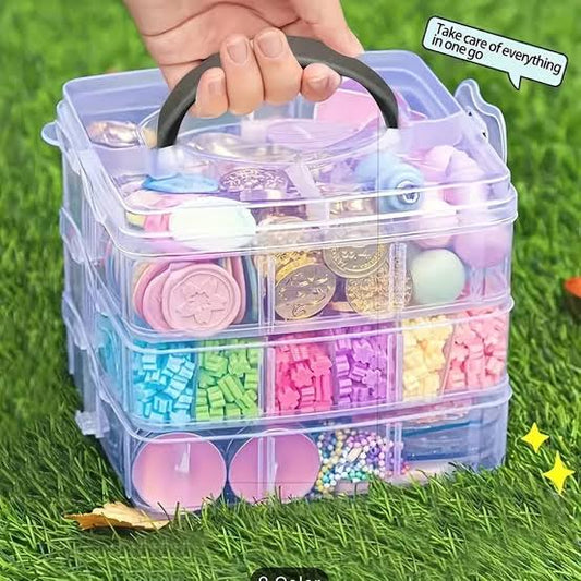 1pc 3 layer storage box 18 compartments