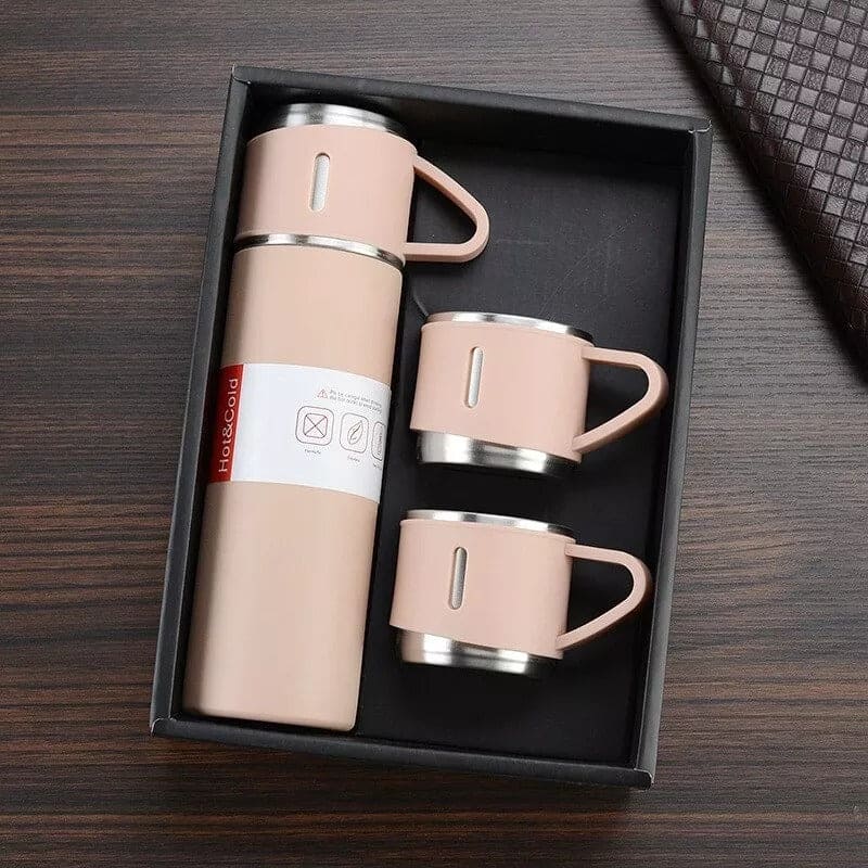 Vaccum flask cup set stainless steeel