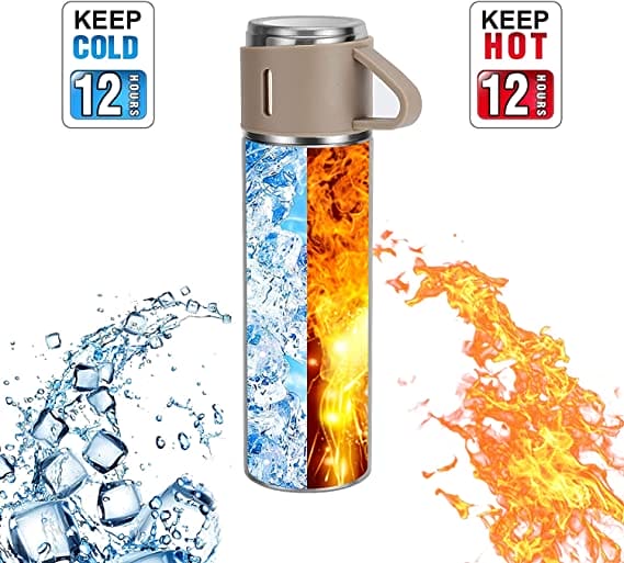 Vaccum flask cup set stainless steeel
