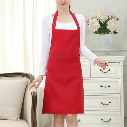 Cokking kitchen apron with pocket (random colour)