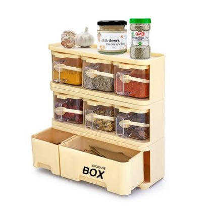 STORAGE BOX SPICE RACK 6X1
