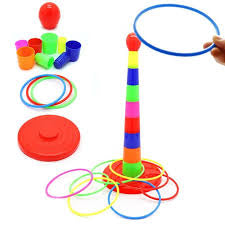 Ring tooses tower indoor game