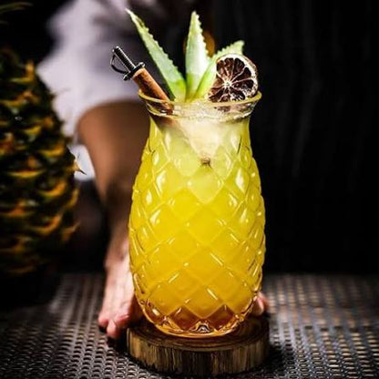 Pineapple coffee glass