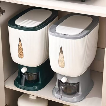 1pc Large Capacity 10.0KG Plastic Multi-Purpose  Storage Container with Flip Top Lid, Moisture-Proof and Pest-Resistant