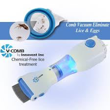 V Comb Electronic Head Lice Removal Machine Anti Lice Machine with 4 Free Filters