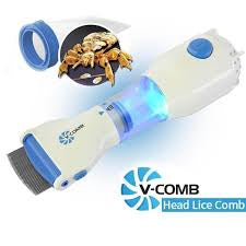 V Comb Electronic Head Lice Removal Machine Anti Lice Machine with 4 Free Filters