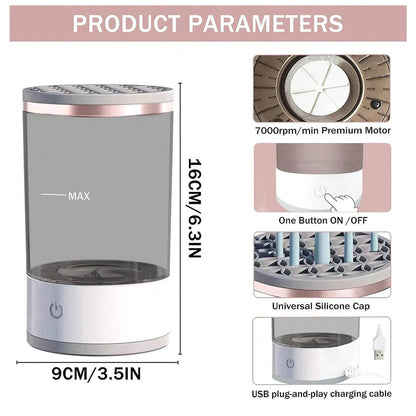 Electric makeup brush cleaner