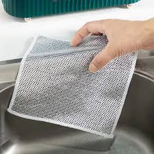 Wire Cloth | Steel Wire Cloth, Double-sided Mesh Dishwashing Cloth, Non Greasy, Easy to Clean, Household Brush Pot pack of 10