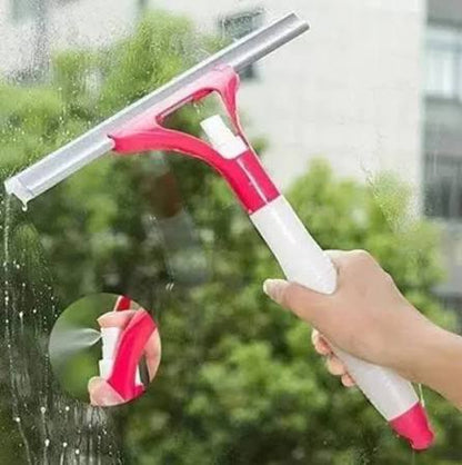 2 in 1 Window Cleaner Wiper with Sprayer - Viper Glass Cleaner With Water Bottle And Spray