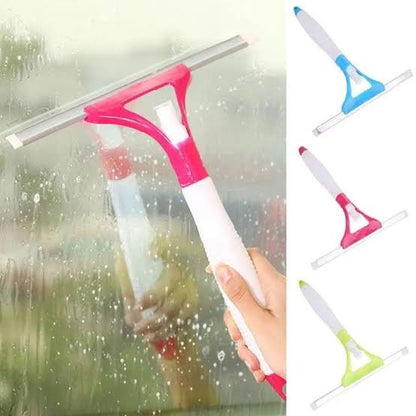 2 in 1 Window Cleaner Wiper with Sprayer - Viper Glass Cleaner With Water Bottle And Spray
