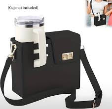 Stanley Cup PU Handbag Purse Carrier Bag PU Leather Travel Cup Holder Bag