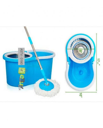 Stainless Steel 360 Spin Mop with Bucket,Automatic Rotary Floor Cleaning System