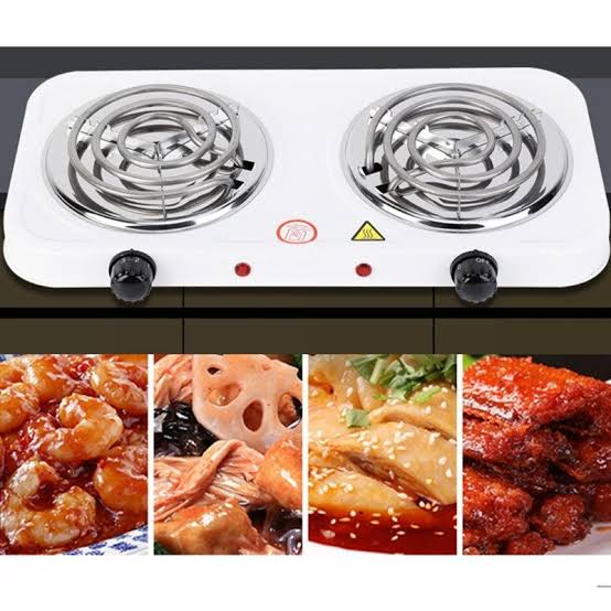 Double Head Electric Stove, Stainless Steel Induction Cooker, Portable Dual Hot Plate for Kitchen,
